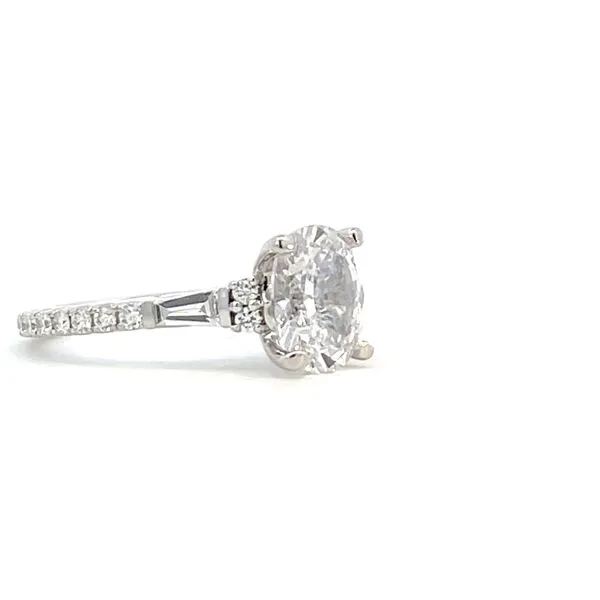 Semi-mt cz center 9x7 - .83ctw -14kw Image 5 Bryan Jewelry Prattville, AL