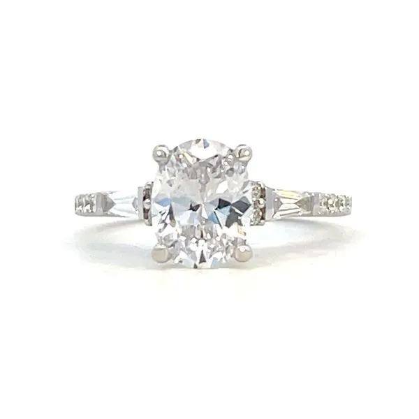 Semi-mt cz center 9x7 - .83ctw -14kw Bryan Jewelry Prattville, AL
