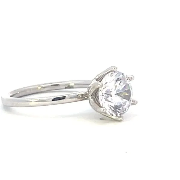 SEMI-MOUNT 18RD=.03CTW TAKES 8-8.5MM ROUND SHOWN WITH CZ CENTER Image 2 Bryan Jewelry Prattville, AL