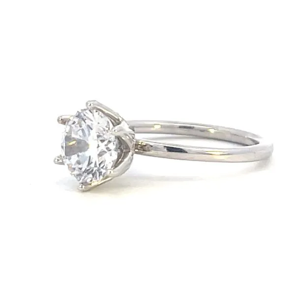 SEMI-MOUNT 18RD=.03CTW TAKES 8-8.5MM ROUND SHOWN WITH CZ CENTER Image 3 Bryan Jewelry Prattville, AL