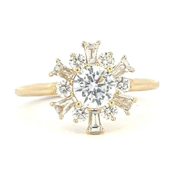 Semi-mount  .53ctw for 5.5-6mm round center currently set with a cz center Bryan Jewelry Prattville, AL