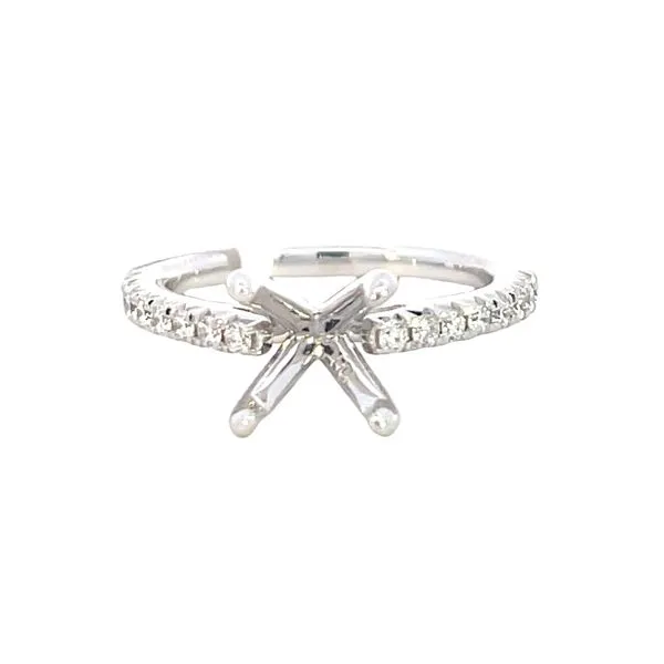 A 14kw .34ctw diamond semi-mount for 8mm round Bryan Jewelry Prattville, AL