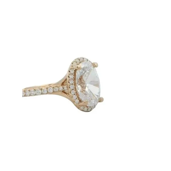 .43ctw Semi mount in 14ky for a 3ct oval diamond-14ky Image 2 Bryan Jewelry Prattville, AL