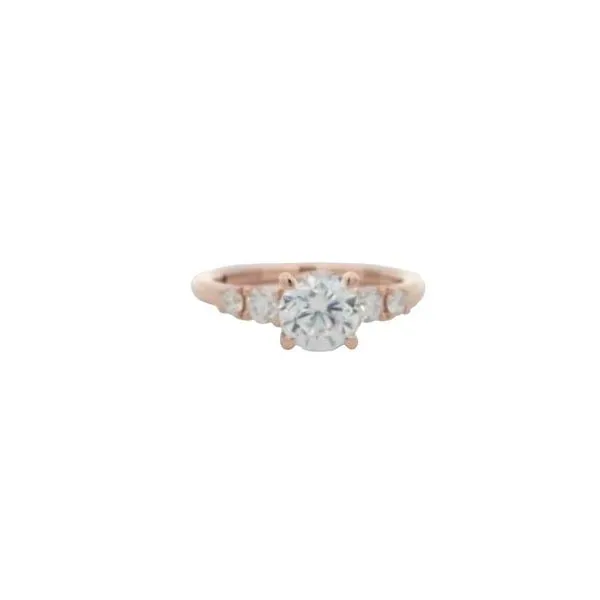 Semi mount in 14k rose gold with .36ct diamonds for 1 ct center stone Bryan Jewelry Prattville, AL