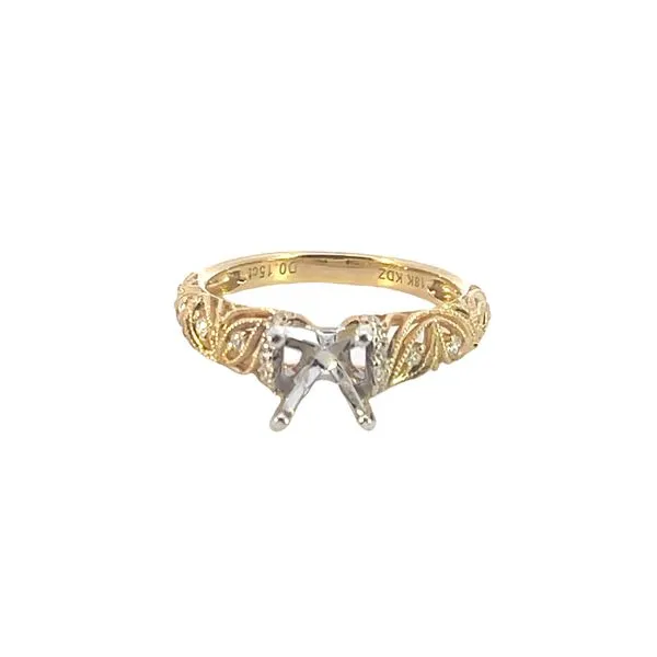 4 prong diamond semi mount in 18ky Bryan Jewelry Prattville, AL