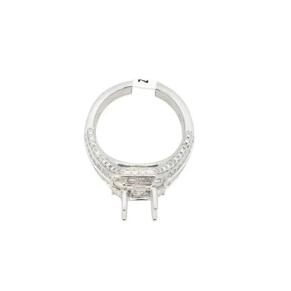 Diamond Semi Mount in 18kw Image 2 Bryan Jewelry Prattville, AL