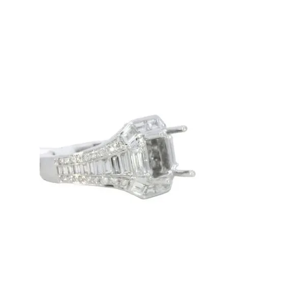 Diamond Semi Mount in 18kw Image 3 Bryan Jewelry Prattville, AL