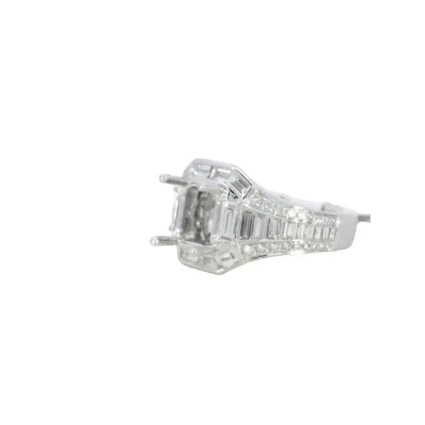 Diamond Semi Mount in 18kw Image 4 Bryan Jewelry Prattville, AL