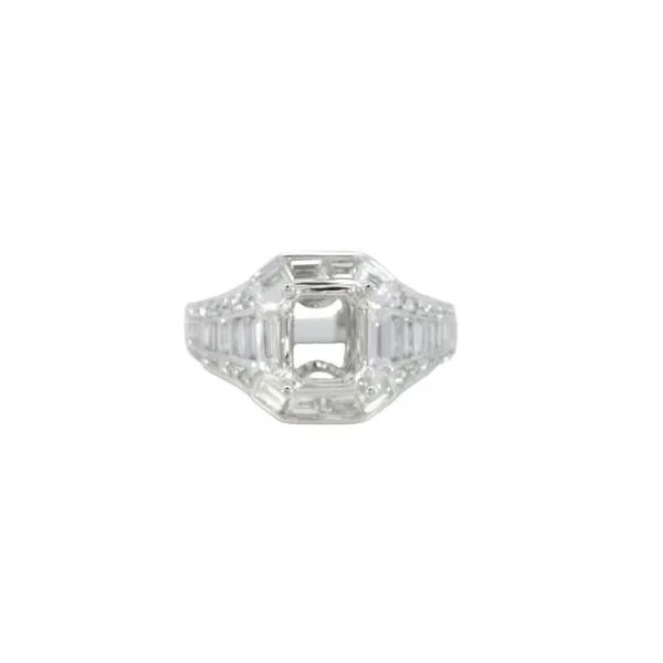 Diamond Semi Mount in 18kw Bryan Jewelry Prattville, AL
