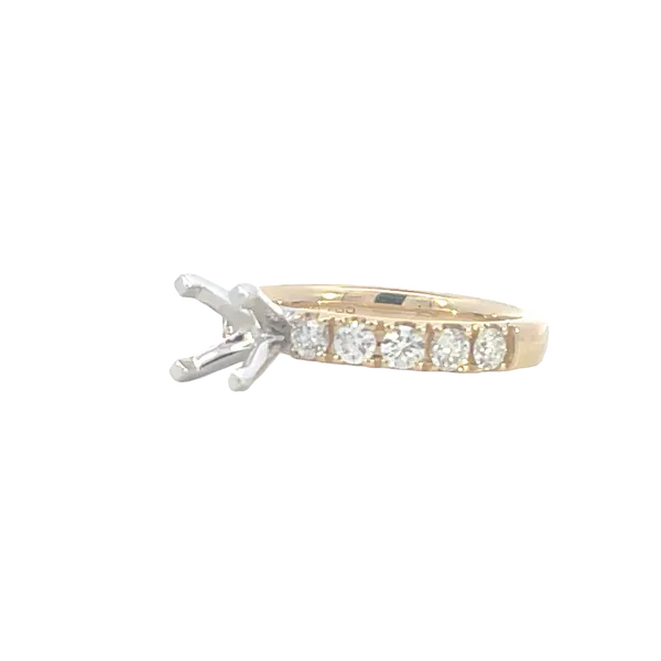 Prestigious Diamond Semi-mount to match 13/4ctw Band-14ky Image 2 Bryan Jewelry Prattville, AL