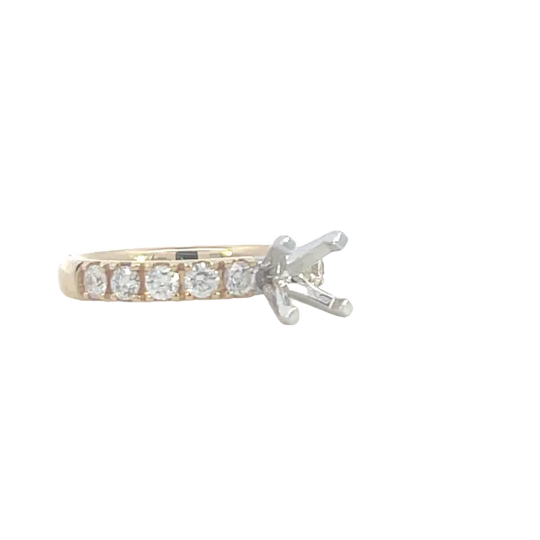 Prestigious Diamond Semi-mount to match 13/4ctw Band-14ky Image 4 Bryan Jewelry Prattville, AL