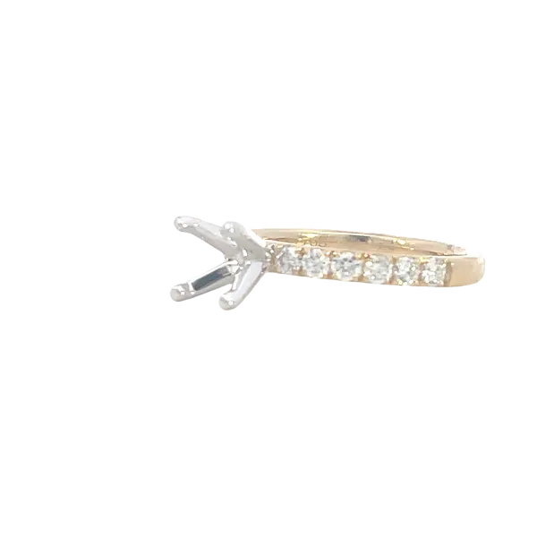 Prestigious Diamond Semi-mount to match 1/2ctw Band-14ky Image 2 Bryan Jewelry Prattville, AL