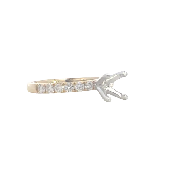 Prestigious Diamond Semi-mount to match 1/2ctw Band-14ky Image 4 Bryan Jewelry Prattville, AL