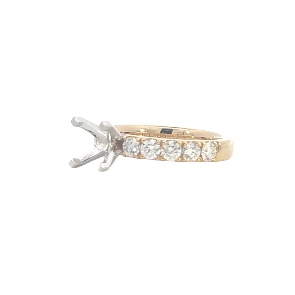 Prestigious Diamond Semi-mount to match 1ctw Band-14ky Image 2 Bryan Jewelry Prattville, AL