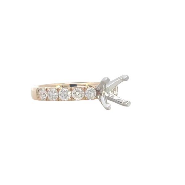 Prestigious Diamond Semi-mount to match 1ctw Band-14ky Image 4 Bryan Jewelry Prattville, AL