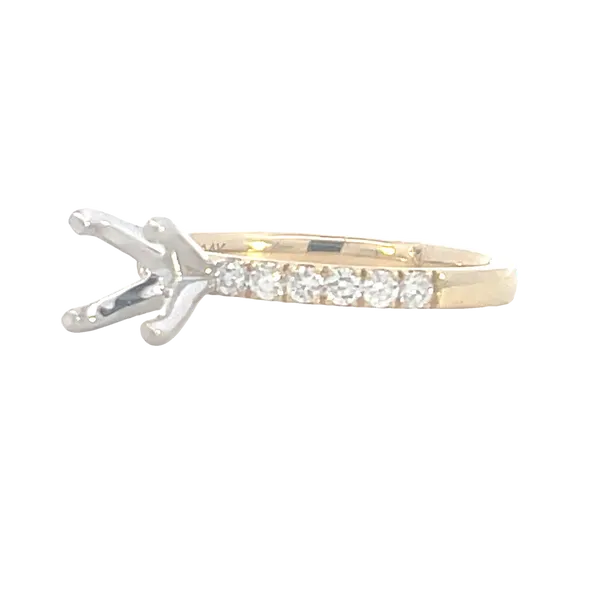 Prestigious Diamond Semi-mount to match 1/3ctw Band-14ky Image 2 Bryan Jewelry Prattville, AL