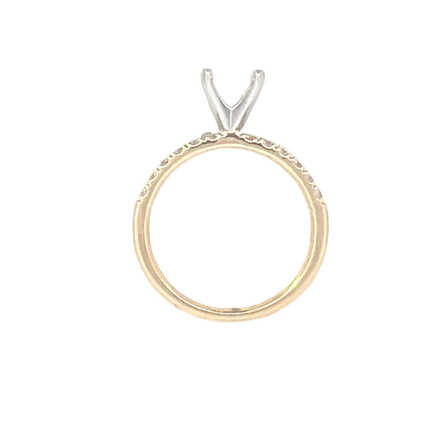 Prestigious Diamond Semi-mount to match 1/3ctw Band-14ky Image 4 Bryan Jewelry Prattville, AL