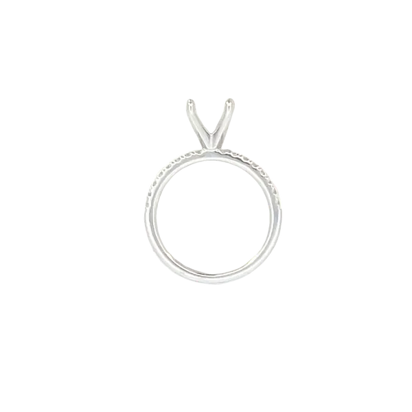 Prestigious Diamond Semi-mount to match 1/4ctw Band-14kw Image 5 Bryan Jewelry Prattville, AL