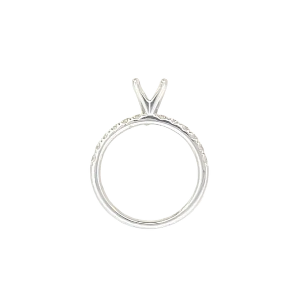 Prestigious Diamond Semi-mount to match 1/2ctw Band-14kw Image 5 Bryan Jewelry Prattville, AL