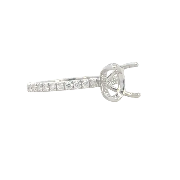 9x7 Oval Cut Semi-mount-14kw Image 4 Bryan Jewelry Prattville, AL