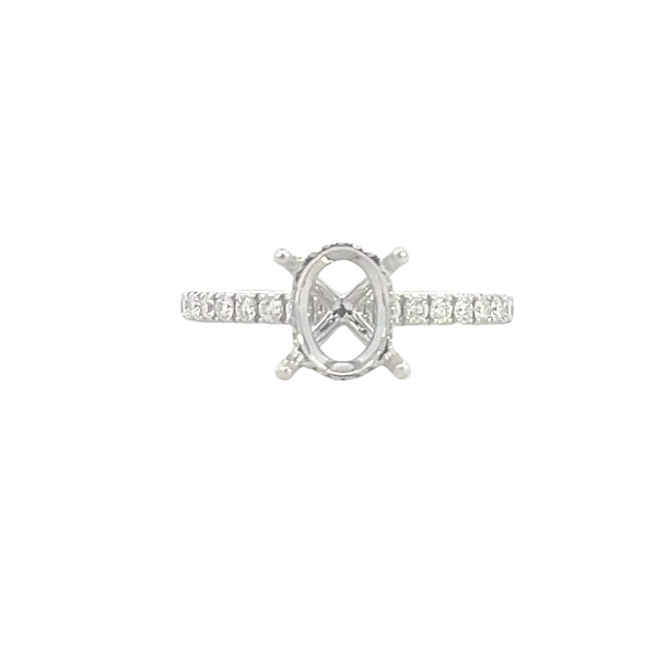 9x7 Oval Cut Semi-mount-14kw Bryan Jewelry Prattville, AL