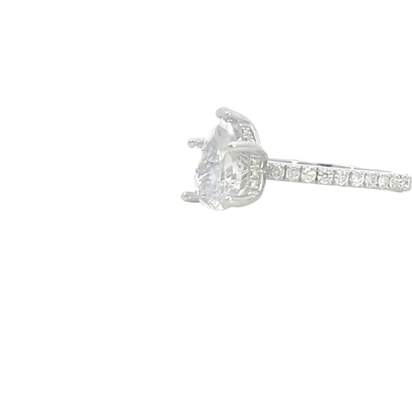 10x7mm Pear Shaped Semi-mount-14kw Image 2 Bryan Jewelry Prattville, AL