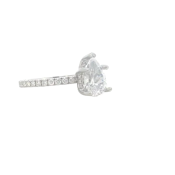 10x7mm Pear Shaped Semi-mount-14kw Image 3 Bryan Jewelry Prattville, AL