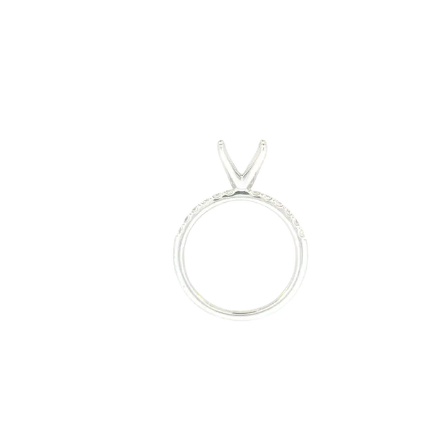 Semi-mount 14kw .30ctw for 8.2mm center Image 3 Bryan Jewelry Prattville, AL
