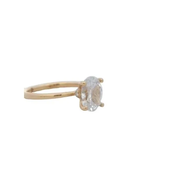 Semi mount with .06ctw diamonds in hidden halo in 14K yellow Image 2 Bryan Jewelry Prattville, AL