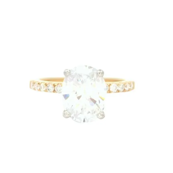 18ktt-Semi-mount for oval center (not included) Bryan Jewelry Prattville, AL