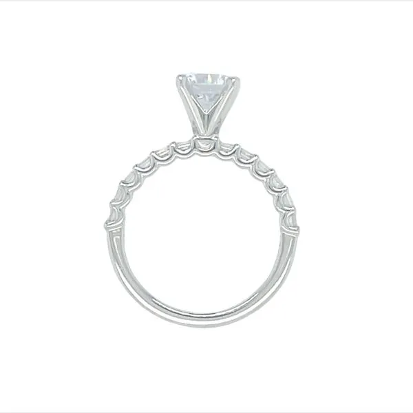 14kw .21ctw Floating Diamond semi-mt cz center Image 3 Bryan Jewelry Prattville, AL