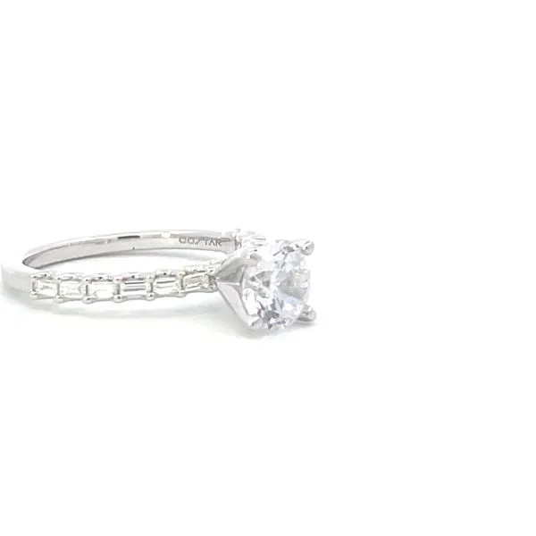14kw .21ctw Floating Diamond semi-mt cz center Image 5 Bryan Jewelry Prattville, AL