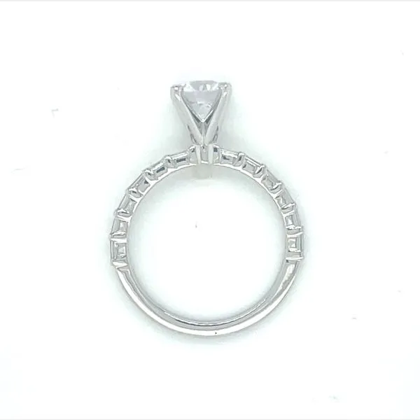 14kw .25ctw Floating Diamond semi-mt cz center Image 5 Bryan Jewelry Prattville, AL