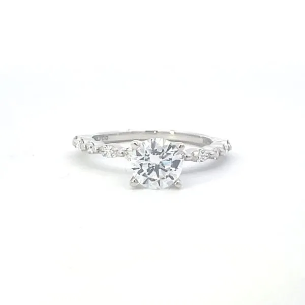 14kw .30ctw Floating Diamond semi-mt cz center Image 2 Bryan Jewelry Prattville, AL
