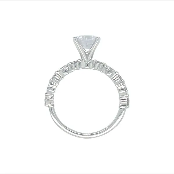 14kw .30ctw Floating Diamond semi-mt cz center Image 3 Bryan Jewelry Prattville, AL