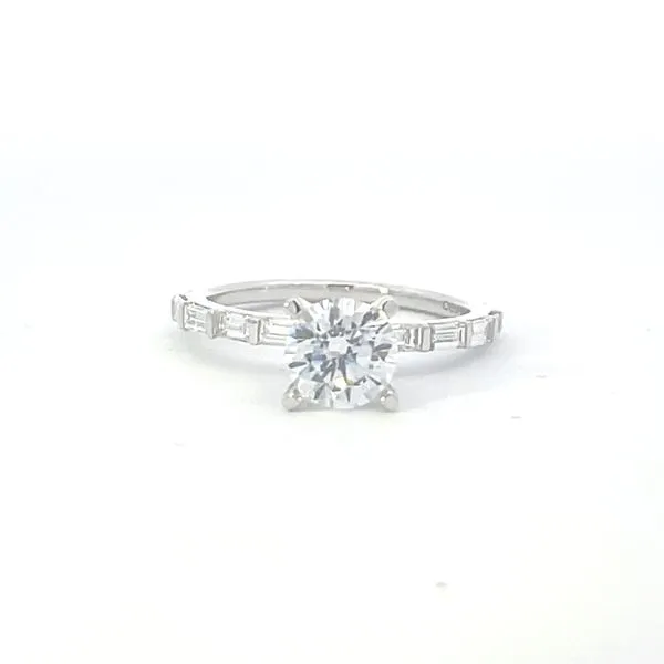 14kw .45ctw Floating Diamond semi-mt cz center Image 2 Bryan Jewelry Prattville, AL