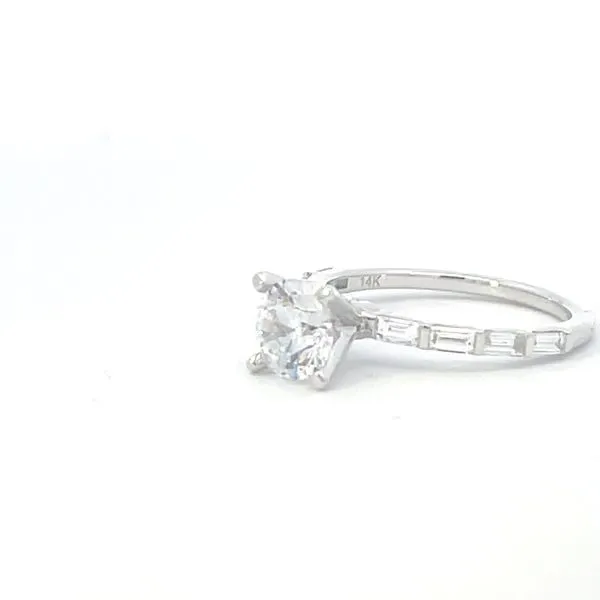 14kw .45ctw Floating Diamond semi-mt cz center Image 3 Bryan Jewelry Prattville, AL