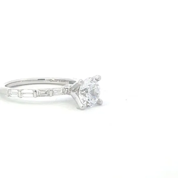 14kw .45ctw Floating Diamond semi-mt cz center Image 4 Bryan Jewelry Prattville, AL
