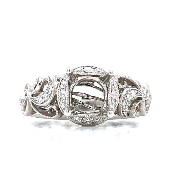 Floral Motif Semi-mount from Parade Bryan Jewelry Prattville, AL