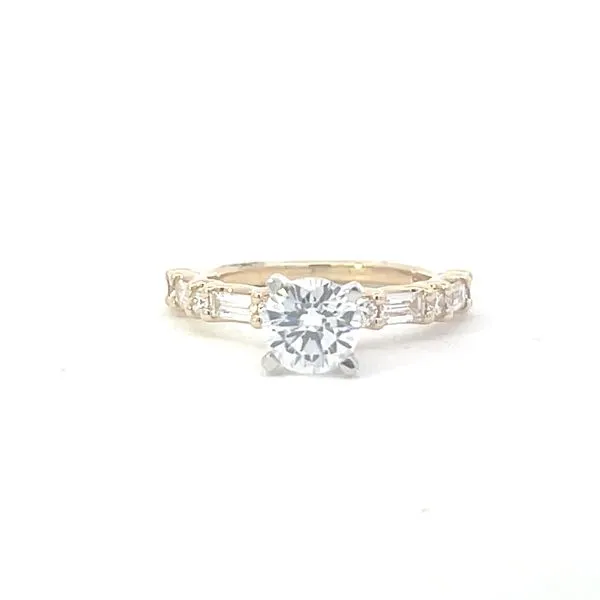 14ky .67ctw Floating Diamond semi-mt cz center Image 2 Bryan Jewelry Prattville, AL