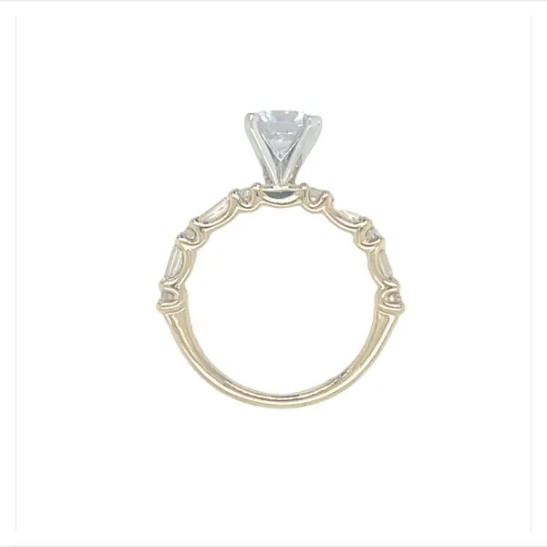 14ky .67ctw Floating Diamond semi-mt cz center Image 3 Bryan Jewelry Prattville, AL