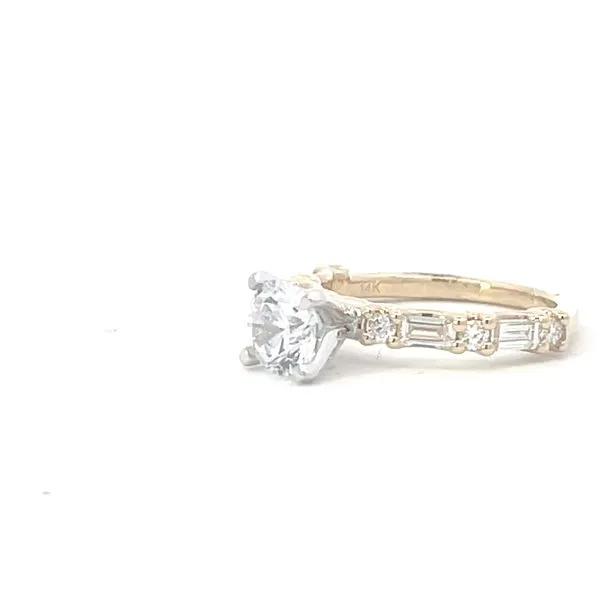 14ky .67ctw Floating Diamond semi-mt cz center Image 4 Bryan Jewelry Prattville, AL