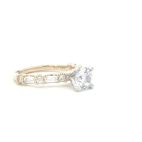 14ky .67ctw Floating Diamond semi-mt cz center Image 5 Bryan Jewelry Prattville, AL