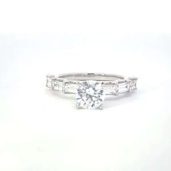 14kw .90ctw Floating Diamond semi-mt cz center Bryan Jewelry Prattville, AL