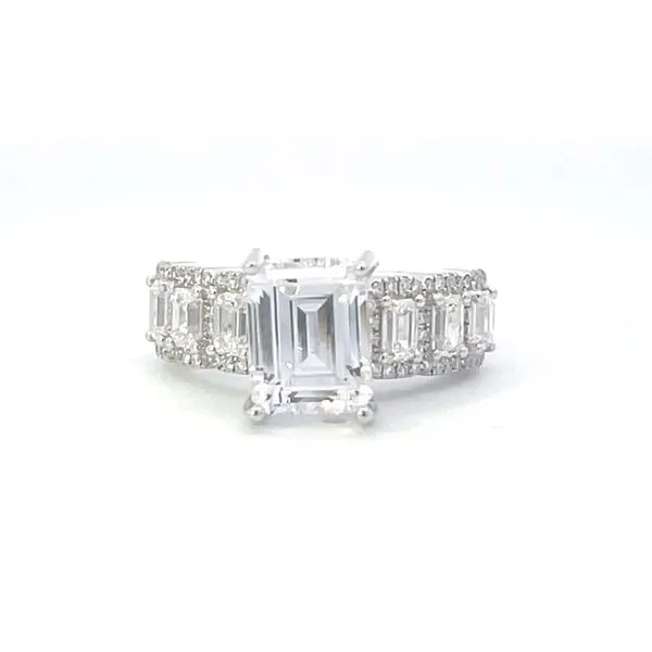 Exquisite Emerald Cut Semi-mount Bryan Jewelry Prattville, AL