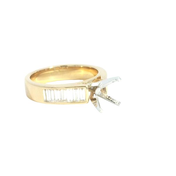 Diamond semi mount with Baguettes Image 4 Bryan Jewelry Prattville, AL