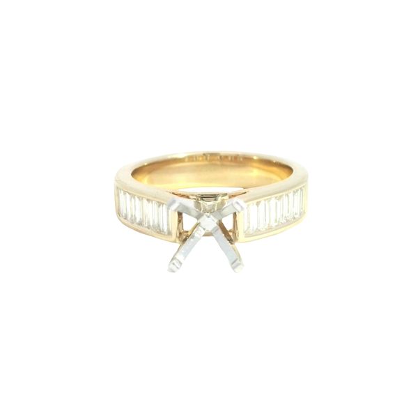 Diamond semi mount with Baguettes Bryan Jewelry Prattville, AL
