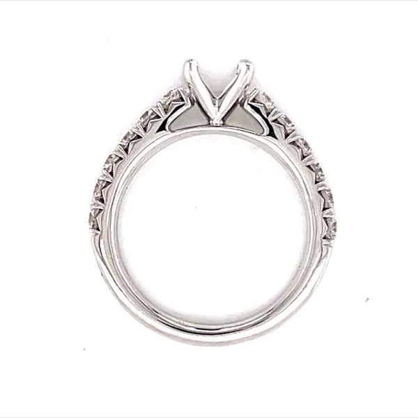 Cathedral Shank Diamond Semi-mount in 14kw Image 2 Bryan Jewelry Prattville, AL