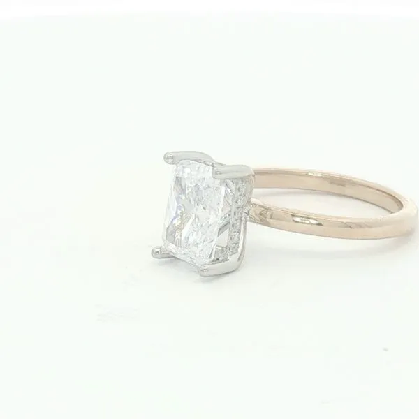 Hidden Halo Semi Mountfor a RadiantCut Center Image 4 Bryan Jewelry Prattville, AL