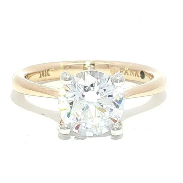 Timeless Glow: Two-Tone Hidden Halo Semi-Mount in 14K Gold Bryan Jewelry Prattville, AL